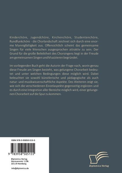 Produktbild: Integrale Chorarbeit: Wie sich wissenschaftliche Erkenntnisse und k&uuml;nstlerische Gestaltung begegnen und bereichern k&ouml;nnen