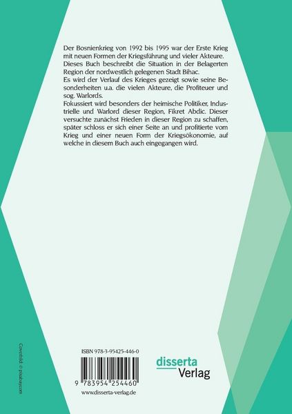 Produktbild: Die Neue Kriegsf&uuml;hrung: Der Bosnienkrieg im Fokus die Belagerung der Region von Bihac 1992 - 1995