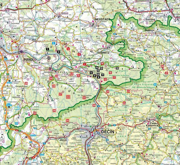 Produktbild: ROTHER Wanderbuch Wilde Wege Elbsandsteingebirge