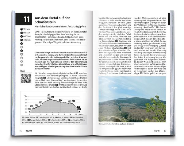 Produktbild: KOMPASS Wanderf&uuml;hrer Harz, 60 Touren mit Extra-Tourenkarte