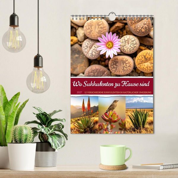 Produktbild: Wo Sukkulenten zu Hause sind (Wandkalender 2027 DIN A4 hoch), CALVENDO Monatskalender