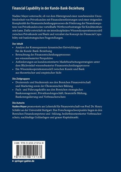 Produktbild: Financial Capability in der Kunde-Bank-Beziehung