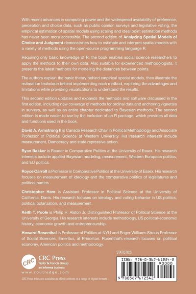 Produktbild: Analyzing Spatial Models of Choice and Judgment