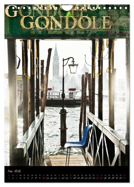 Produktbild: Venezia 2026 Stadt der Tr&auml;ume (Wandkalender 2026 DIN A4 hoch), CALVENDO Monatskalender