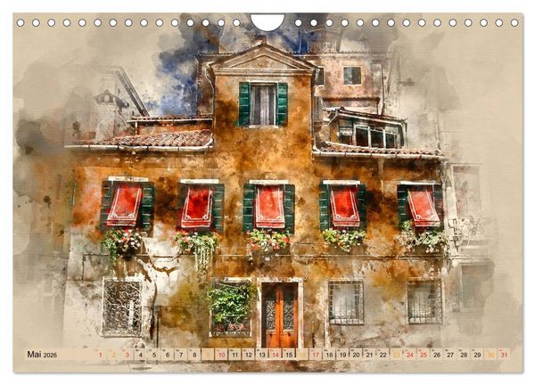 Produktbild: Venedig - ganz intim (Wandkalender 2026 DIN A4 quer), CALVENDO Monatskalender