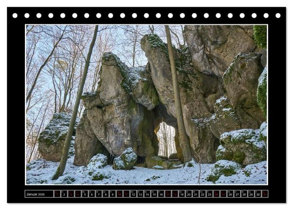 Produktbild: Wunderwelt Fr&auml;nkische Schweiz (Tischkalender 2026 DIN A5 quer), CALVENDO Monatskalender
