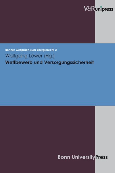 Produktbild: Wettbewerb und Versorgungssicherheit