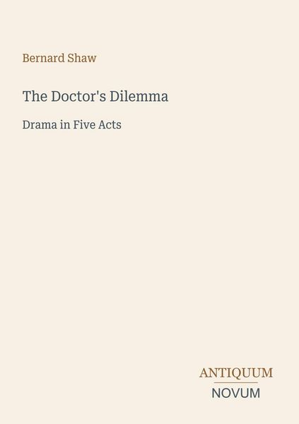 Produktbild: The Doctor's Dilemma