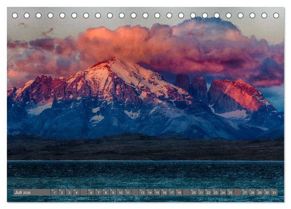 Produktbild: Traumwelt Chile (Tischkalender 2026 DIN A5 quer), CALVENDO Monatskalender