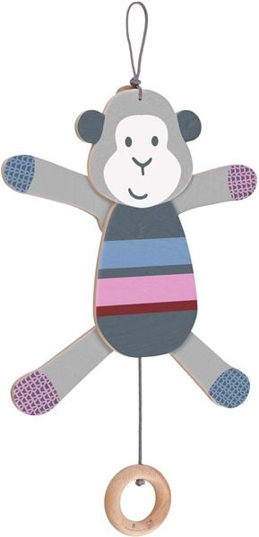 Schmidt Spiele - Selecta - bellybutton by Selecta - Zappeläffchen, Hampelmann Affe, 26 cm