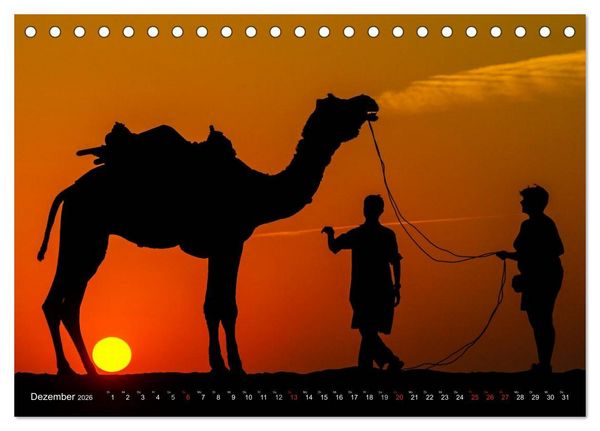 Produktbild: Zauberhaftes Indien (Tischkalender 2026 DIN A5 quer), CALVENDO Monatskalender