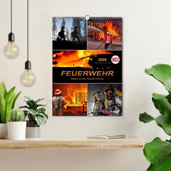 Produktbild: Feuerwehr - Warten auf den n&auml;chsten Einsatz (Wandkalender 2026 DIN A3 hoch), CALVENDO Monatskalender