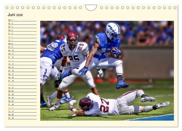 Produktbild: American Football - Taktik und Athletik (Wandkalender 2026 DIN A4 quer), CALVENDO Monatskalender