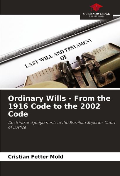 Produktbild: Ordinary Wills - From the 1916 Code to the 2002 Code