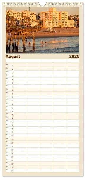 Produktbild: Familienplaner 2026 - Kalifornien USA mit 5 Spalten (Wandkalender, 21 x 45 cm) CALVENDO