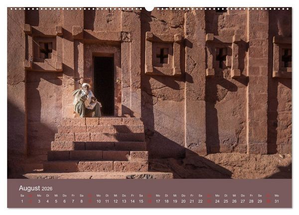 Produktbild: &Auml;thiopien Landschaften der Gegens&auml;tze (hochwertiger Premium Wandkalender 2026 DIN A2 quer), Kunstdruck in Hochglanz