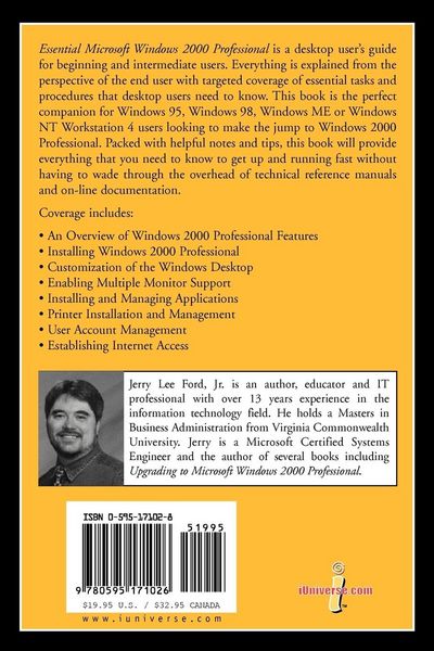 Produktbild: Essential Microsoft Windows 2000 Professional