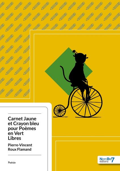 Produktbild: Carnet jaune et crayon bleu pour