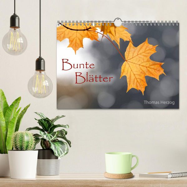 Produktbild: Bunte Bl&auml;tter (Wandkalender 2026 DIN A4 quer), CALVENDO Monatskalender