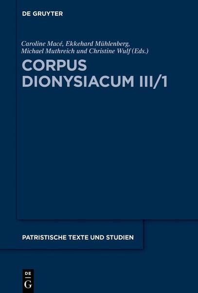 Produktbild: Corpus Dionysiacum III/1
