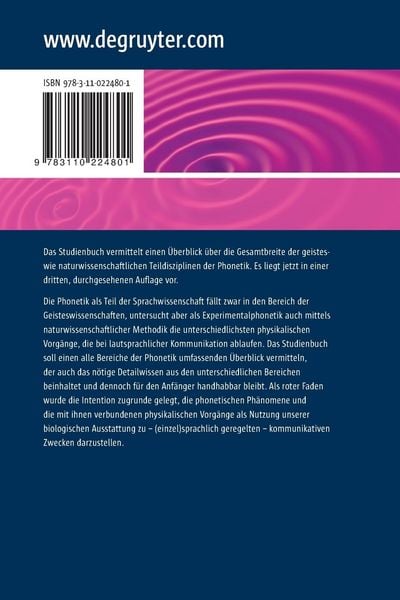 Produktbild: Einführung in die Phonetik