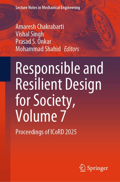 Produktbild: Responsible and Resilient Design for Society, Volume 7