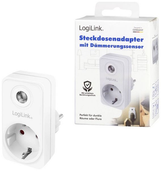 Produktbild: LogiLink PA0263 D&auml;mmerungsschalter Wei&szlig; 230V