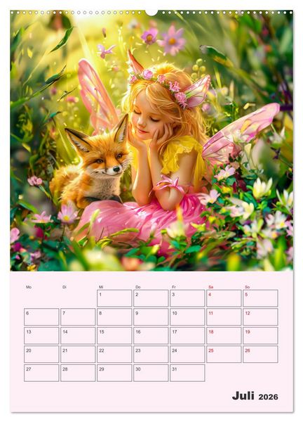 Produktbild: Elfenkinder der Natur - Niedlicher Termin-Planer f&uuml;r das Jahr (Wandkalender 2026 DIN A2 hoch), CALVENDO Monatskalender