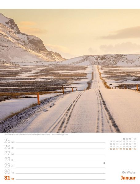 Produktbild: Island Wochenplaner Kalender 2027 | Die Insel aus Feuer und Eis