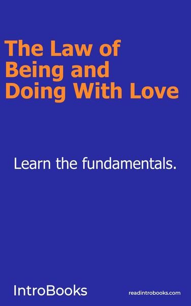 Produktbild: The Law of Being and Doing With Love