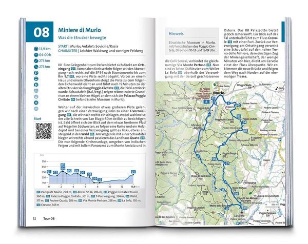 Produktbild: KOMPASS Wanderf&uuml;hrer Toskana, 80 Touren mit Extra-Tourenkarte