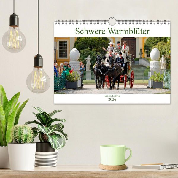 Produktbild: Schwere Warmbl&uuml;ter 2026 (Wandkalender 2026 DIN A4 quer), CALVENDO Monatskalender