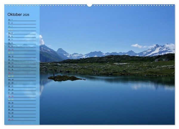 Produktbild: SeenSucht Entdecke Seen in der Schweiz Planer (hochwertiger Premium Wandkalender 2026 DIN A2 quer), Kunstdruck in Hochglanz