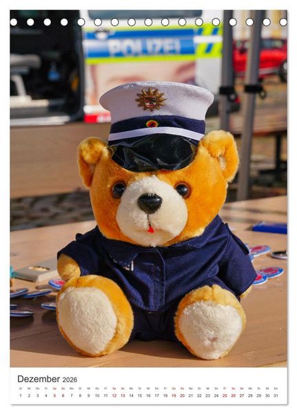Produktbild: Tag der Polizei (Tischkalender 2026 DIN A5 hoch), CALVENDO Monatskalender