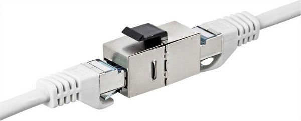 Produktbild: Renkforce RJ45 Netzwerk Adapter CAT 6a [1x RJ45-Buchse 8p8c - 1x RJ45-Buchse 8p8c]