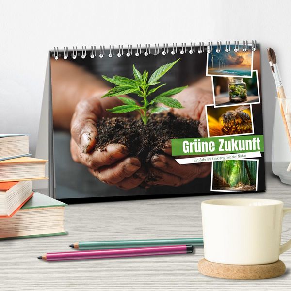 Produktbild: Gr&uuml;ne Zukunft (Tischkalender 2026 DIN A5 quer), CALVENDO Monatskalender
