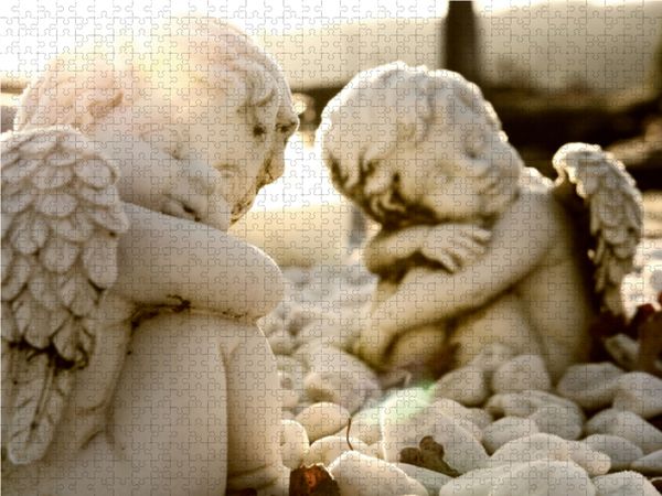 Produktbild: CALVENDO Puzzle Liebe der Engel 1000 Teile Lege-Gr&ouml;&szlig;e 64 x 48 cm Foto-Puzzle Bild von Tanja Riedel