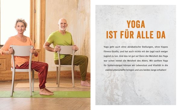 Produktbild: Yoga f&uuml;r Sp&auml;teinsteiger (mit DVD)