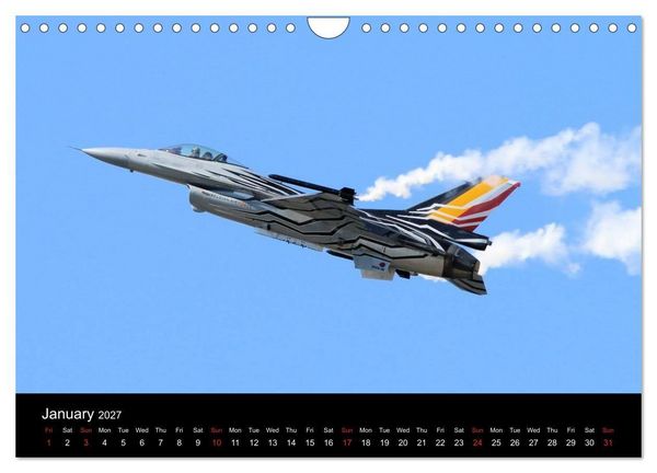 Produktbild: General Dynamics F-16 Fighting Falcon (Wall Calendar 2027 DIN A4 landscape), CALVENDO 12 Month Wall Calendar