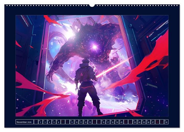 Produktbild: Interstellare Helden (Wandkalender 2026 DIN A2 quer), CALVENDO Monatskalender