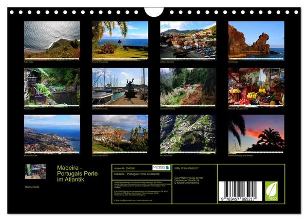 Produktbild: Madeira - Portugals Perle im Atlantik (Wandkalender 2026 DIN A4 quer), CALVENDO Monatskalender