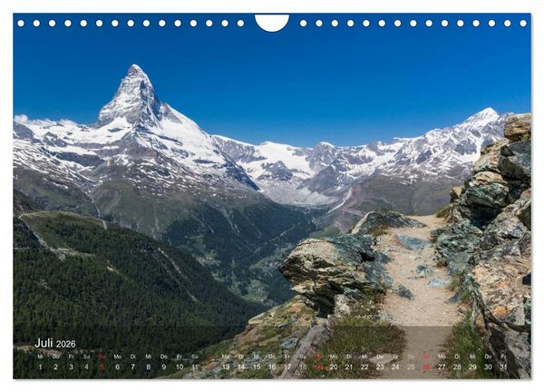 Produktbild: Faszinierende Landschaften der Welt: Traumberge und Wanderparadiese (Wandkalender 2026 DIN A4 quer), CALVENDO Monatskalender