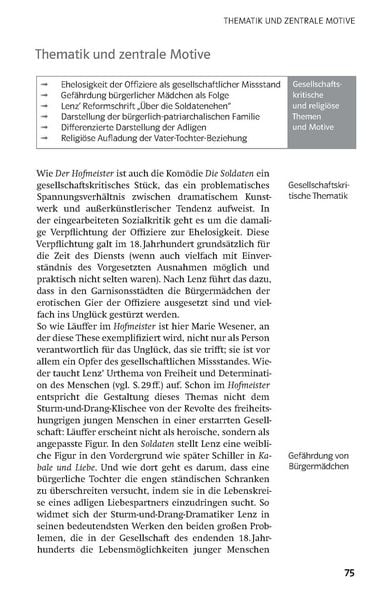 Produktbild: Klett Lekt&uuml;rehilfen J. M. R. Lenz, Der Hofmeister/Die Soldaten