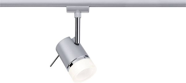 Paulmann Pipe Hochvolt-Schienensystem-Leuchte URail GU10 10W LED Chrom, Chrom (matt)