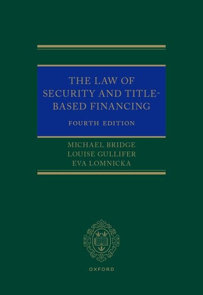 Produktbild: The Law of Security and Title-Based Financing