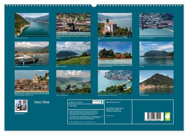 Produktbild: Iseo-See (Wandkalender 2026 DIN A2 quer), CALVENDO Monatskalender