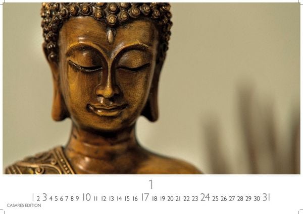 Produktbild: Buddhas Kalender 2027 &ndash; Wandkalender | Fotokalender Asien 24x35cm -Spirituelle Abbildungen Buddhas | Perfekt f&uuml;r Meditation & Raumdekoration
