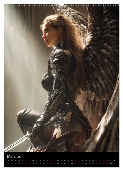 Produktbild: Gothic Angels (Wandkalender 2027 DIN A2 hoch), CALVENDO Monatskalender