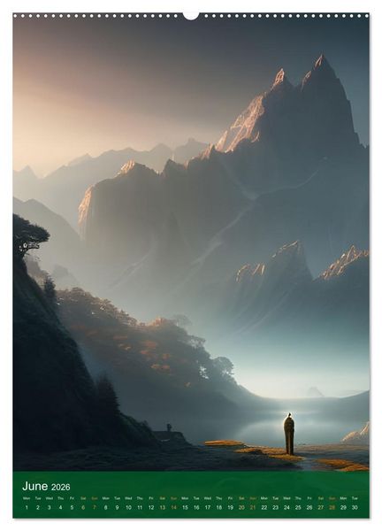 Produktbild: Epic Wanderings (High Quality Premium Wall Calendar 2026 DIN A2 portrait),CALVENDO 12 Month Wall Calendar