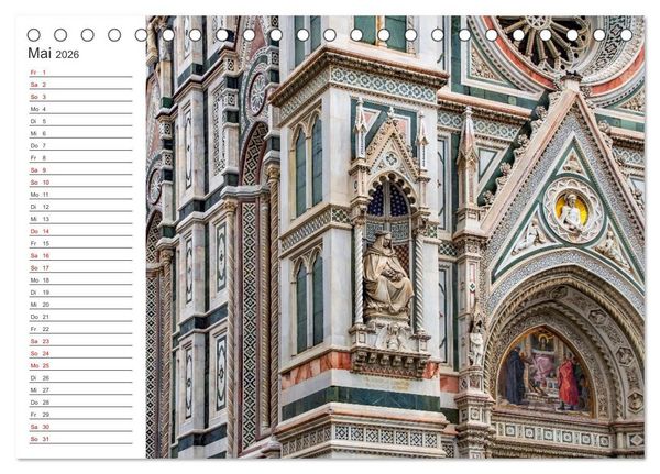 Produktbild: Florenz - Impressionen (Tischkalender 2026 DIN A5 quer), CALVENDO Monatskalender